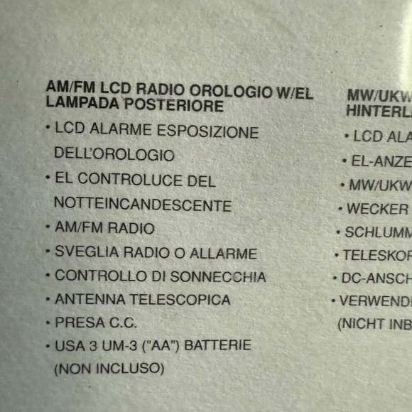 Panashiba SX-926 Am/Fm Digital Tower Black LCD Digital Alarm Clock Radio NEW - Picture 7 of 12